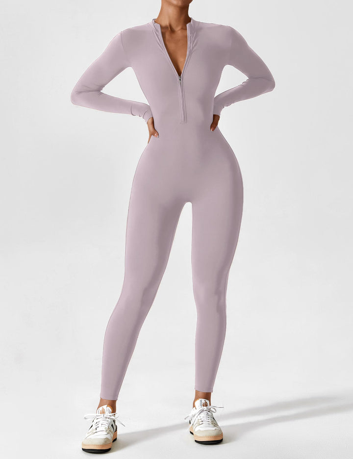 Julia | Women’s Spring Stretch Zip Up Jumpsuit