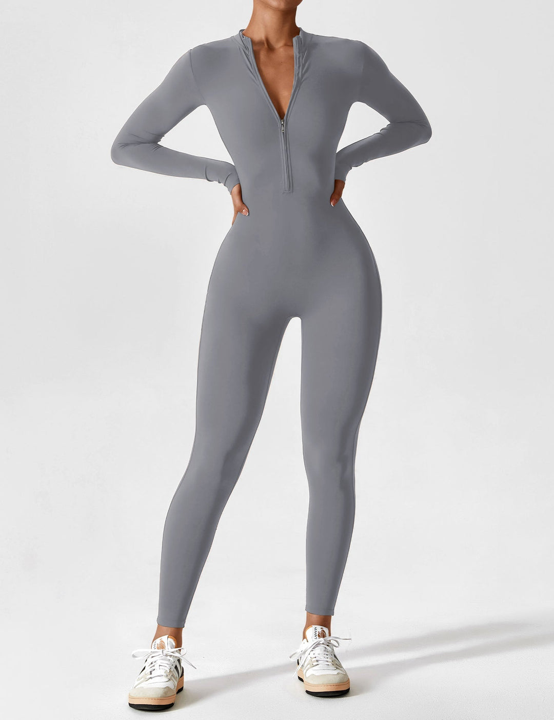 Julia | Women’s Spring Stretch Zip Up Jumpsuit