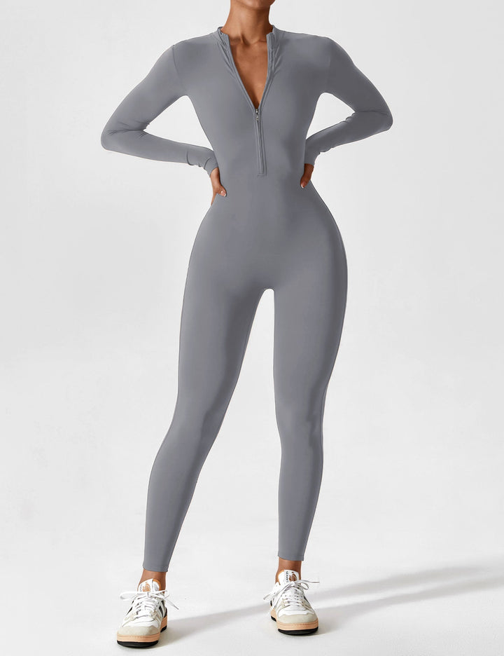 Julia | Women’s Spring Stretch Zip Up Jumpsuit