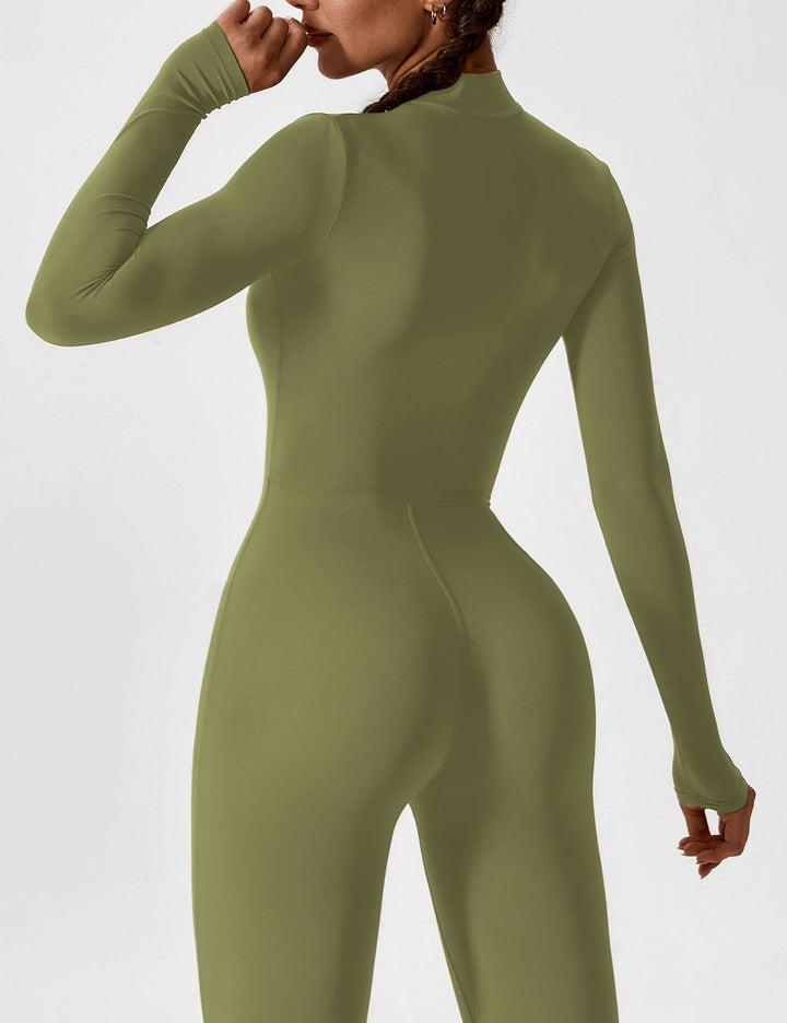 Julia | Women’s Spring Stretch Zip Up Jumpsuit