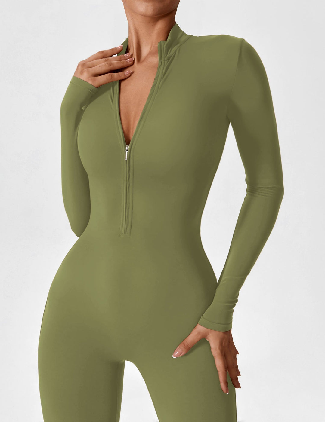 Julia | Women’s Spring Stretch Zip Up Jumpsuit